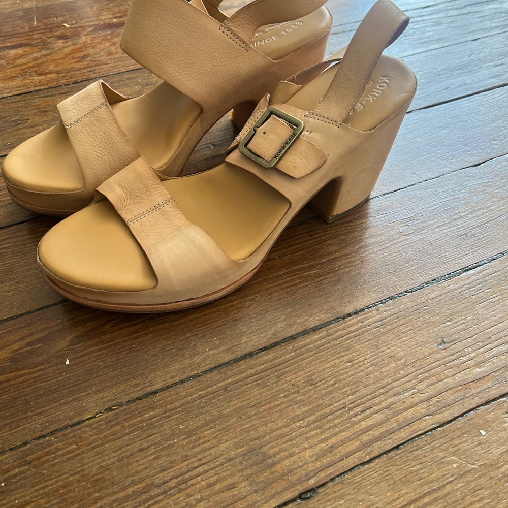 Kork-Ease Tan Wedge Sandals